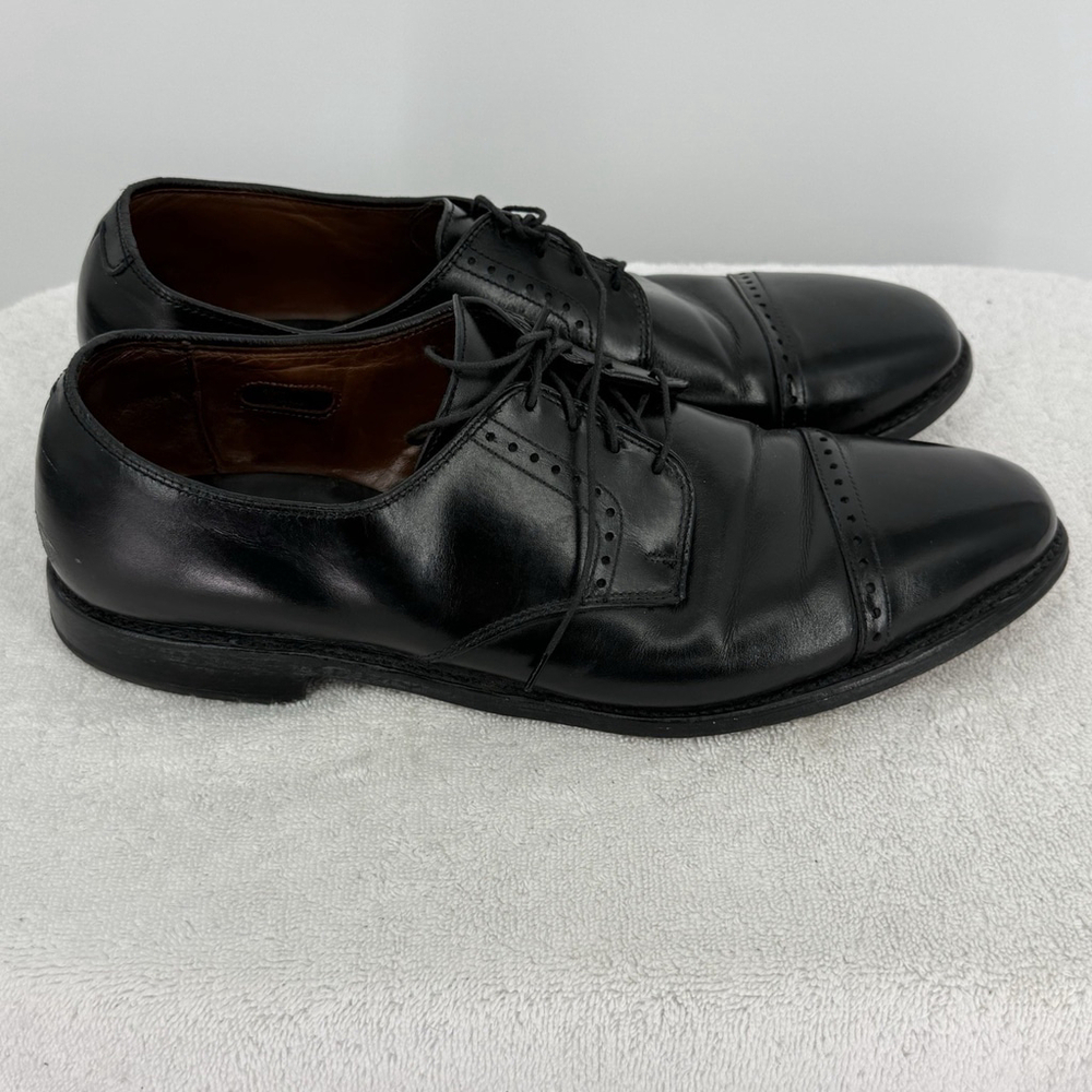 Allen Edmonds Clifton Leather Cap Toe Dress Shoes Oxfords Black 12 D